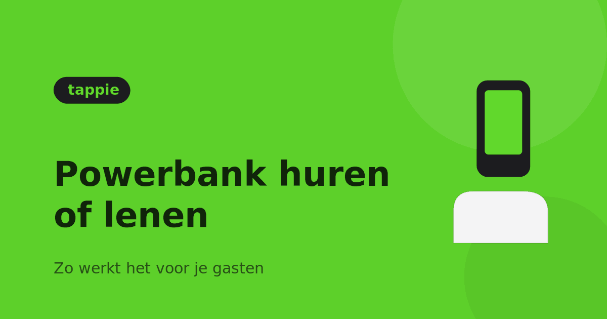 Powerbank mieten oder leihen in der Gastronomie