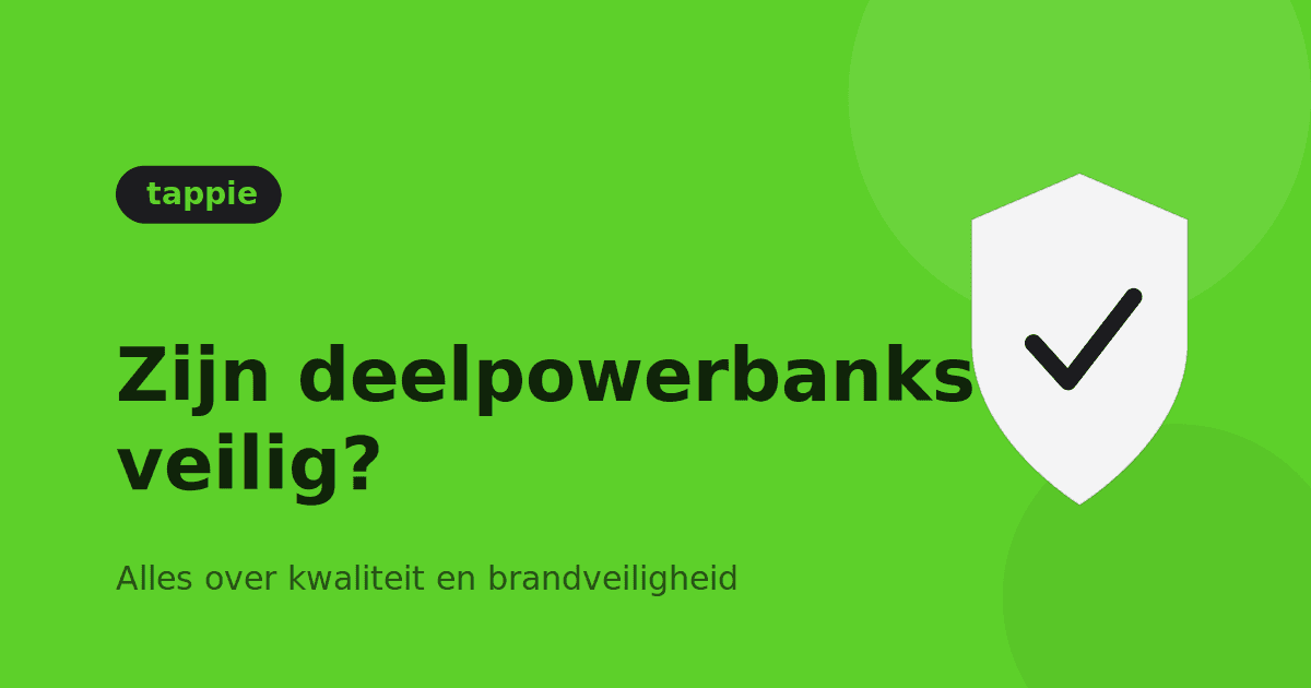 Sind Sharing-Powerbanks sicher — Brandschutz Tappie™