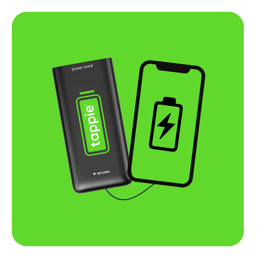 Powerbank zum Aufladen des Handys in der Gastronomie